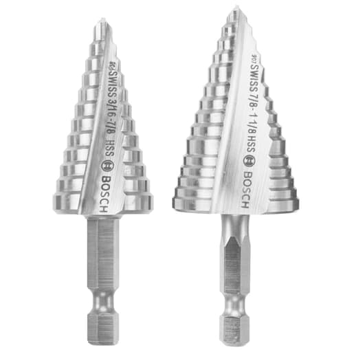 High-Speed Steel Turbo Step Drill Bit Set