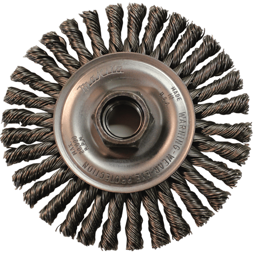 4" Stringer Bead Twist Wire Wheel