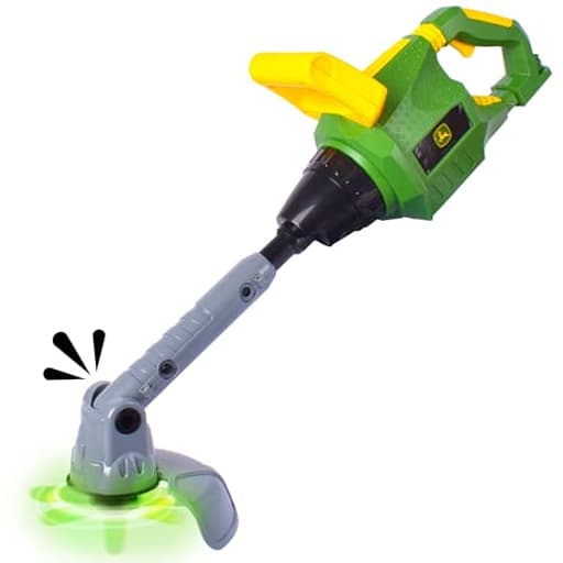 Power Tools Weed Trimmer - Construction Tool Toy with Lights and Sounds | Realistic Pretend Play Set for Kids 5+ - Sunny Days Entertainment