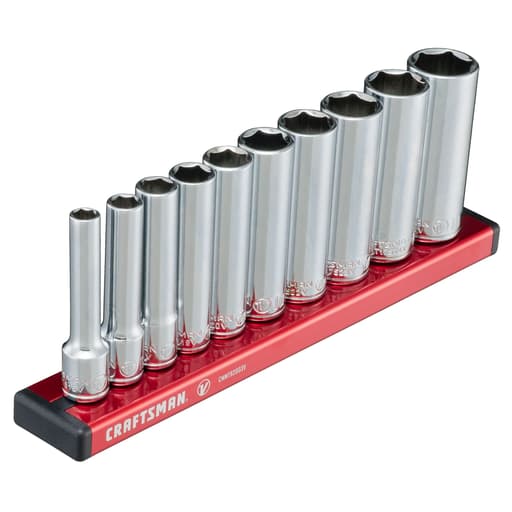 1/4 in Drive Metric Deep 6-Point Socket Set