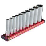 1/4 in Drive Metric Deep 6-Point Socket Set