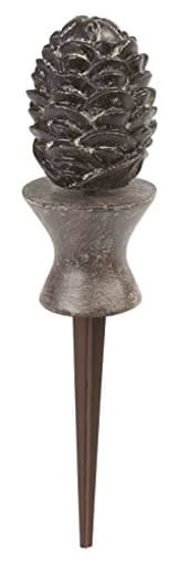 615 Decorative Pine Cone Garden Hose Guide - Bronze