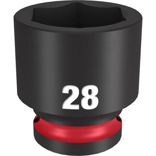 Impact Duty 1/2" Drive 28mm Standard 6 Point Socket