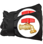 Outdoor Faucet Covers for Winter Freeze Protection, Upgraded Thicken 8.5" H x 6.1" W Outside Garden Faucet Socks for Winter Waterproof Reusable Hose Bibs Insulated Spigot Cover, 2 Pack Black