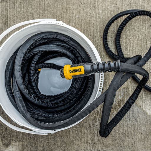 Heavy-Duty Professional Grade Fabric Garden Hose — 50 ft x 5/8 in