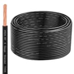 XRDS-RF THHN Wire 150FT, 8AWG Stranded Copper THHN Electrical Wire, Black Nylon-Coated Thermoplastic Insulated Cable for Indoor Conduit Wiring, 600V Rated