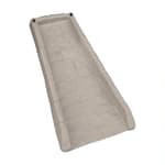 Easy Assembly Outdoor Decorative Poly Composite Rain Gutter Downspout Splash Block Effective in Any Type of Weather, Stone Light Taupe