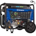 12500 Peak Watt Dual Fuel Home Backup Portable Generator, Remote Electric Start, Transfer Switch Ready, Gas and Propane Powered, CO Sensor