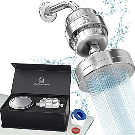 Luxury Filtered Shower Head Set 20+3 Stage Shower Filter for Hard Water Removes Chlorine and Harmful Substances - Showerhead Filter High Output