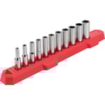 1/4-in Drive Metric 6 Point Deep Socket Set