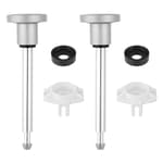 2 Set Tub Spout Diverter Repair Kit, Leak-Proof Shower Diverters with Diverter Valve Stems Cup Seals and Gates Universal Tub Faucet Repair Replacement Parts for Shower Bathtub Plumbing Fixture