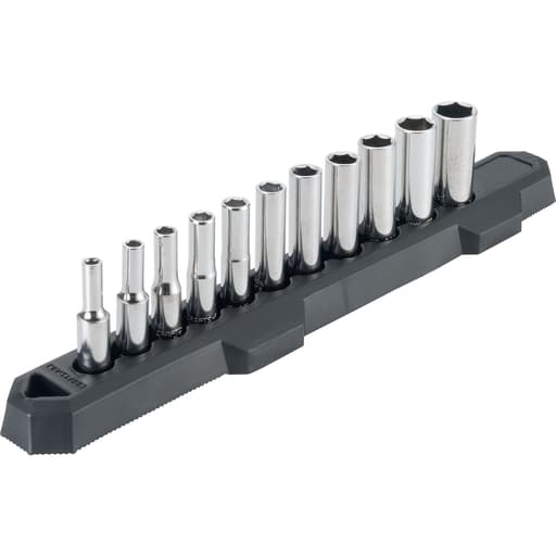 1/4-in Drive SAE 6 Point Deep Socket Set