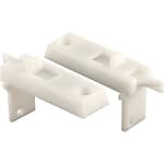 F 2642 Vinyl Spring-Loaded Replacement Window Tilt Latch Pair, 1-11/16” Hole Center, White
