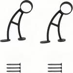 Stainless Steel 304 Bar & Floor Mount Combination Foot Rail Bracket ,Fits 50.8mm/2inch OD Bar Foot Rail Tubing Furniture Hardware with Screws