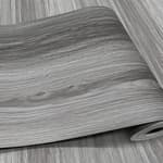 Wood Grain Peel and Stick Floor Tiles – 11.8” Width, Full Roll Length of 118" – Versatile Design for Any Space, Grey Self Adhesive Vinyl Flooring, Waterproof and Non-Slip Features