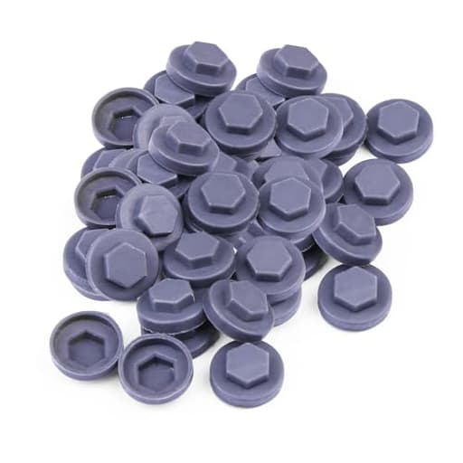 400 Pack Steel Gray Roofing Screw Caps – Durable Plastic Snap-On Covers for Roofing Screws, Weatherproof & UV Resistant Protective Caps – for Outdoor Roof, Siding, and Construction Projects