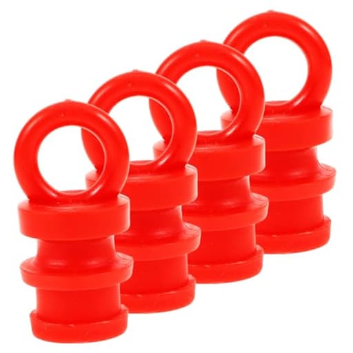 4pcs Column Buckle for Post Base Trim Outdoor Plastic Warning Post Caps Fence Covers Easy Install Visible Safety Accessories