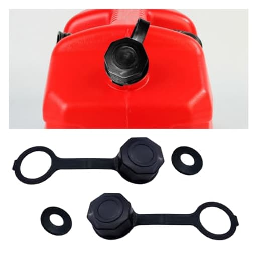2 PCS Gas Can Caps, Rear Vent Screw Caps with Sealing O-Ring Gasket, Leakproof Car Gas Can Vent Caps, Fuel Can Cap Replacement, Car Accessories for Most Diesel Kerosene Fuel Jugs
