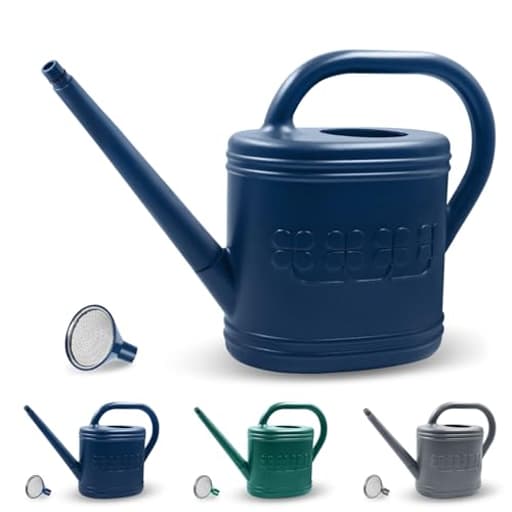 2 Gallon Watering Can, Outdoor Watering Can for Plants, Garden Water Can with Removable Long Spout and Stainless Steel Sprinkler Head, Large Water Can for Greenhouse