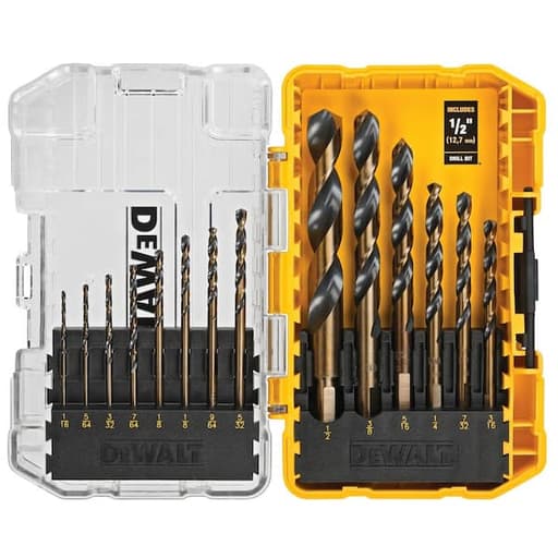 14-Piece Black & Gold Drill Bit Set