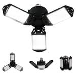 LED Garage Light, 80W 8000 Lumen Ceiling Lights with 3 Adjustable Panels, 6500K Daylight Light Bulb Fixture LED Lights for Garage, Workshop