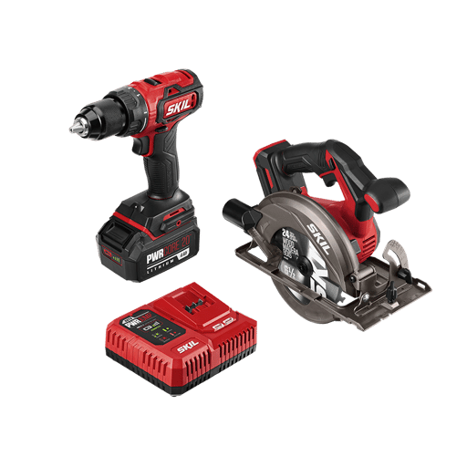 Brushless 20V Drill Driver & 6-1/2" Circular Saw Kit