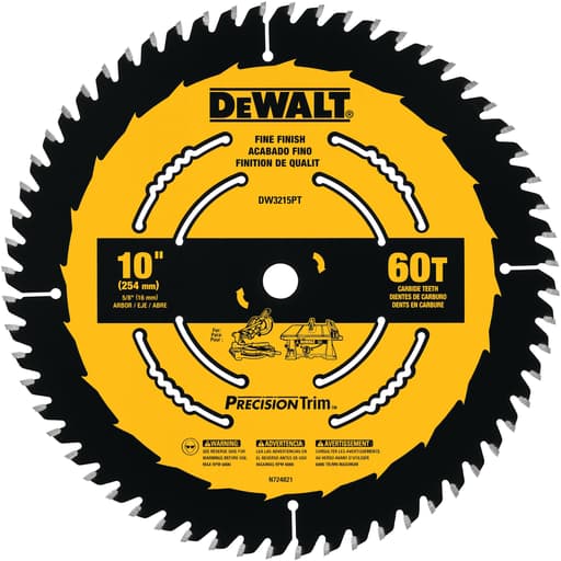 10 in. Precision Miter/Table Saw Blades