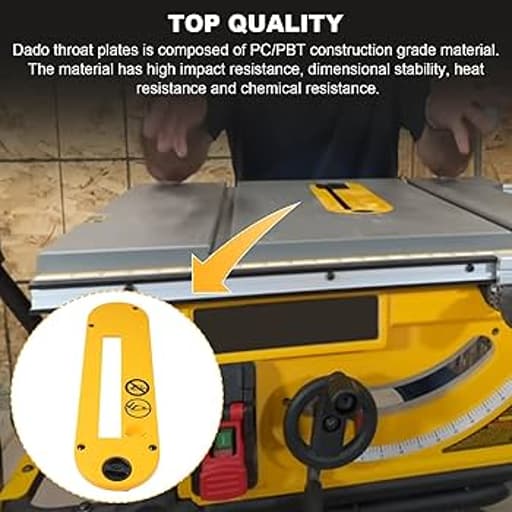 Dado Throatplate for 10 in. Portable Table Saw