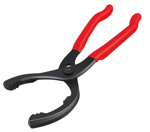 Oil Filter Wrench (L:12", Jaw Capacity: 60mm to 102mm), Automotive Oil Filter Removal Tool for Oil Change, Adjustable Fuel Filter Wrench Plier