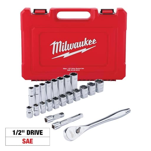 1/2" Drive Ratchet & Socket Set