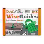 WiseGuides 13/64" Gap Deck Board Spacer Guide for Hardwood, Pressure Treated Lumber, Thermal Wood, PVC and Composite Decking Alignment