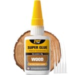 Wood Super Glue Liquid, Clear Instant Cyanoacrylate Adhesive for Wood Crafts Repair Woodworking, All Purpose CA Glue for Shoe Ceramic Plastic Leather Glass Model Metal Pottery Aquarium Porcelain Stone