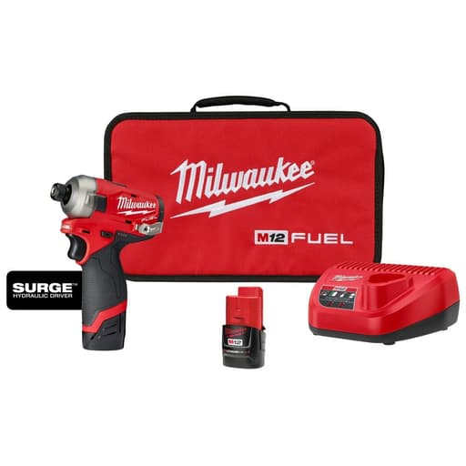 M12 FUEL™ SURGE™ 1/4" Hex Hydraulic Driver Kit