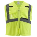 Class 2 High Visibility Yellow Mesh Safety Vest - S/M