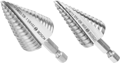 High-Speed Steel Turbo Step Drill Bit Set