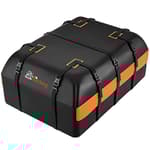Car Rooftop Cargo Carrier - 21 Cubic Feet, 100% Waterproof Heavy Duty 840D Car Roof Bag for All Vehicles with/Without Racks - Anti-Slip Mat, 6 Door Hooks, Storage Bag, 2 Extra Straps