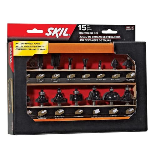 15-Piece Router Bit Set