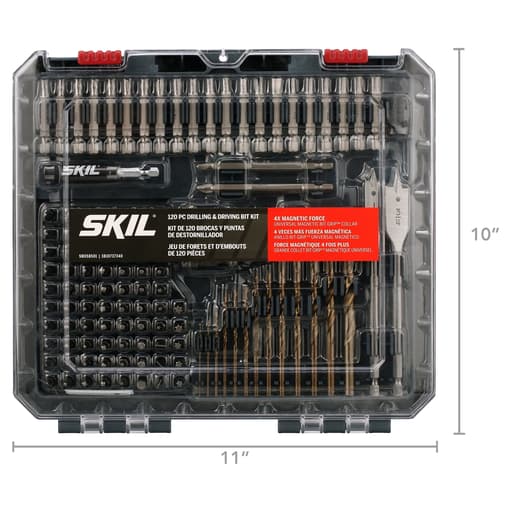 120 piece Drilling and Driving Set with Bit Grip