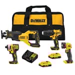 Brushless Cordless 4-Tool Combo Kit