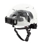 BOLT White Vented Safety Helmet with IMPACT ARMOR Liner