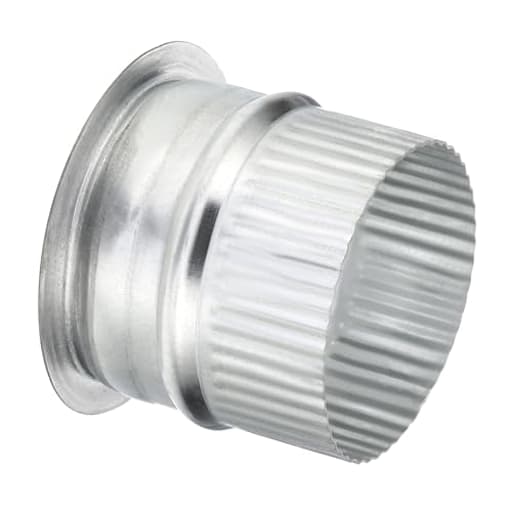 3 Inch Duct Collar, 1 Pcs Duct Connector Flange Galvanized Iron Tight Vent Duct Fitting for Heating Cooling HVAC Ventilation Home Office