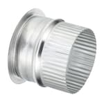 3 Inch Duct Collar, 1 Pcs Duct Connector Flange Galvanized Iron Tight Vent Duct Fitting for Heating Cooling HVAC Ventilation Home Office