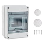 5 Way Circuit Breaker Box, IP65 Distribution Protection Box with Din Rail Abs Plastic Breaker Box Cover Miniature Electrical Breaker Box Enclosure for Indoor Outdoor Wall