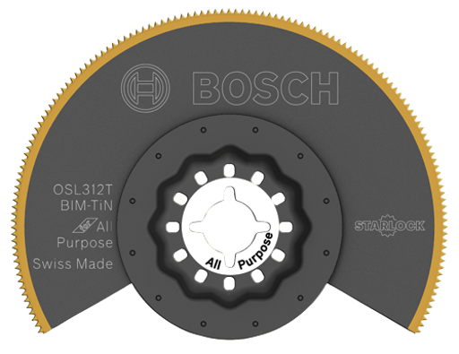 3.5 in Starlock oscillating multi-tool titanium bi-metal segmented saw blade