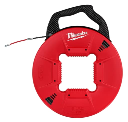 200' Polyester Fish Tape with Flexible Metal Leader