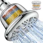 Filtered Shower Head - High Pressure Shower Head with Filter for Hard Water Softener - 7 Settings Bathroom Rain Showerhead to Remove Chlorine and Heavy Metals