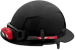 Black Full Brim Hard Hat with 6PT Ratcheting Suspension