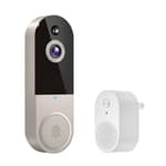 1080p Wireless Video Doorbell Camera, AI Human Detection, 2-Way Talk, Live View, Night Vision, Cloud Storage, 2.4G WiFi Only, Battery Powered, Indoor Outdoor Surveillance