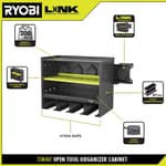 Open Tool Organizer Cabinet