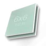 Drywall Repair Panel - 6"x6"x1/2" - (2 Pack) - Moisture Resistant